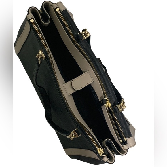 Kate Spade Hazel Court Mason Lacey Black and Gray Bow Handbag Tote Bag - Picture 11 of 12